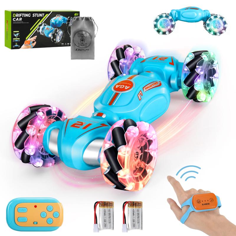 VANLINNY Gesture Sensing RC Stunt Car,Toys for Ages 5-7,4WD Hand Controlled Twist Storage Bag 2 Batteries,2024 Christmas Gifts for KIds rc stunt