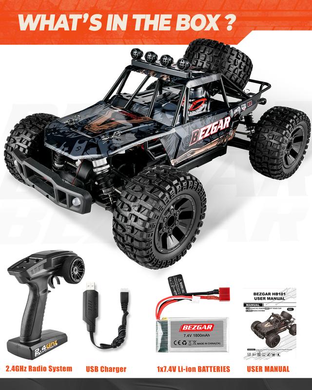 HB101, 1 10 Scale Beginner RC Truck with Brushed motor car rc car