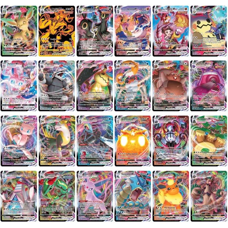 Pokemon Card Set of 60 Rayquaza Charizard MEGA GX flash cards trainer, children's toys