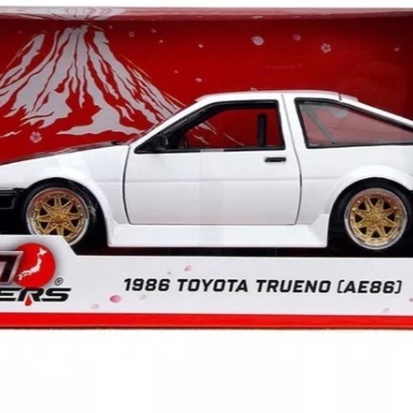 Jada 1:24 Toyota Trueno AE86 - White with Black Hood - JDM Tuners