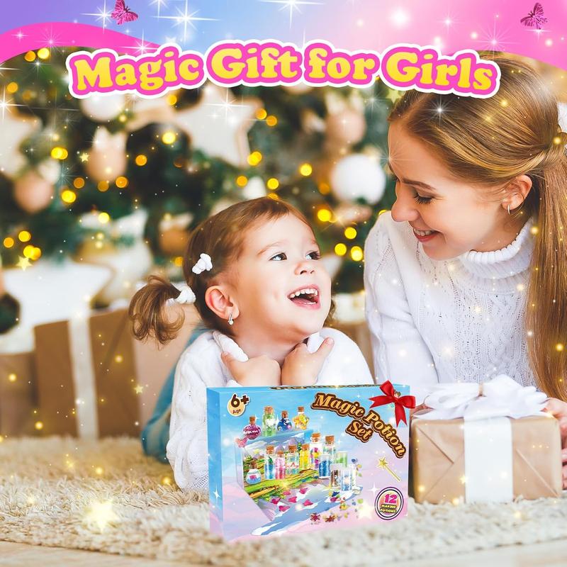 Christmas Gift Fairy Potion Kits for Kids, Magic Mix Kit Girl Toys Age 6-8 Years Old Arts & Crafts for Kids Ages 8-12 Christm