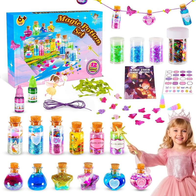 Christmas Gift Fairy Potion Kits for Kids, Magic Mix Kit Girl Toys Age 6-8 Years Old Arts & Crafts for Kids Ages 8-12 Christm