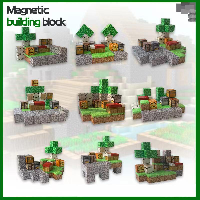 Magnetic Building Blocks: Open the Enchanting Magic Portal in the Mine Magnet World! Superb STEM Sensory Outdoor Toys for Toddlers Aged 3 and Up, Both Boys and Girls. A Must - have for Creative Playtime and a Wonderful Christmas Gift!