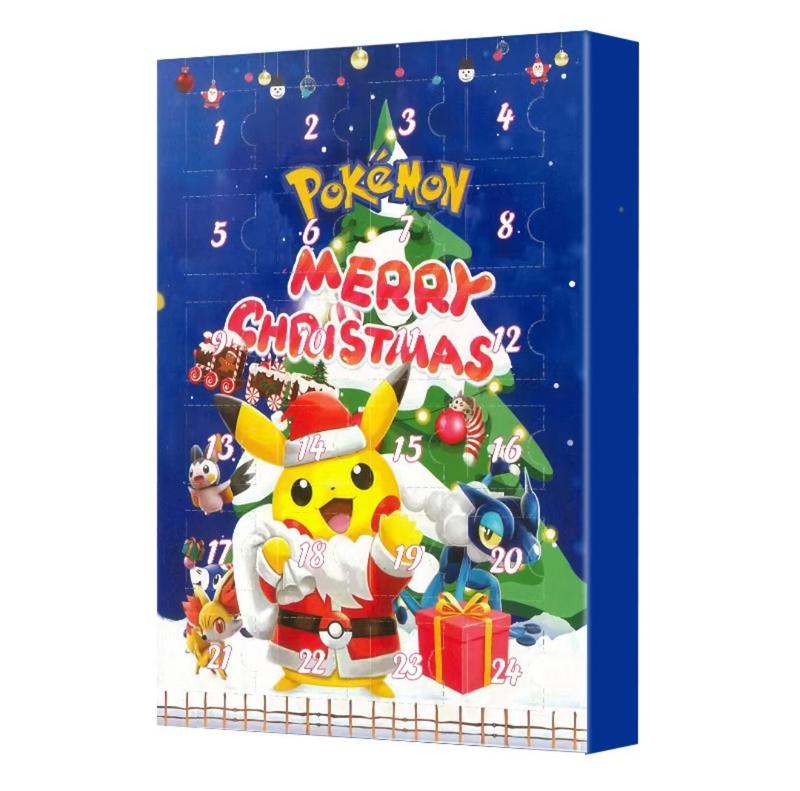 Blind box doll Poke Fun Surprise Blind Box Hole Fun Cute Pikachu Christmas Raffle Gift Box countdown calendar