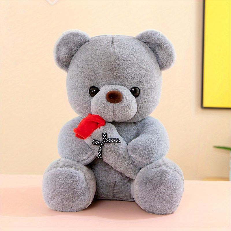 1pcs Cute Rose Bear Doll Hug Bear Plush Toy Doll Valentine's Day Confession Gift Girl Birthday Gift Christmas New Year Gift