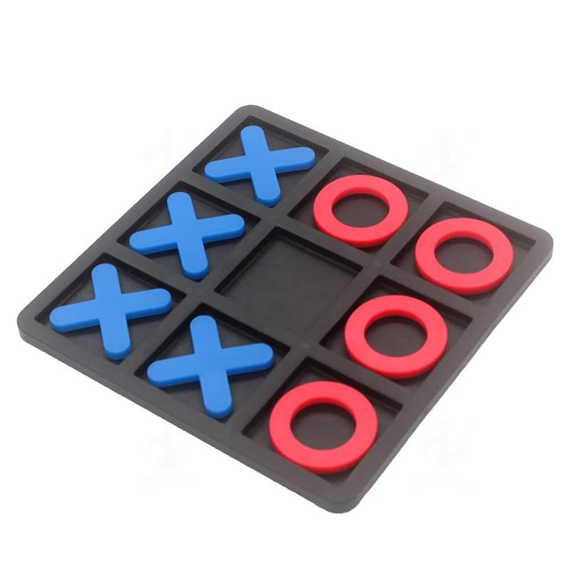 Tic Tac Toe Board Game,Family Game, Classic Board Game, Classical Family Board Game,Children's Tic Tac Toe Game, Plastic Game, Board Size 15 X 15 cm