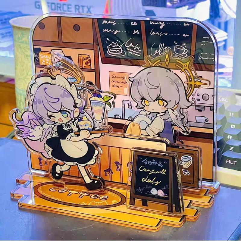 Honkai Star Rail game peripherals，Robin and Sunday cafe standing sign desk figurine