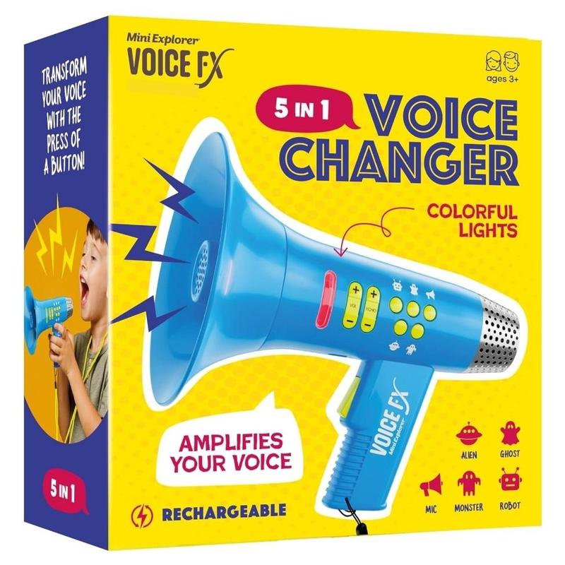 Mini Explorer Voice Changer for Kids - Voice Changing Device for Boys & Girls Ages 3-8 - Christmas, Birthday Gifts for 3, 4, 5, 7, 8 Year Old Boy