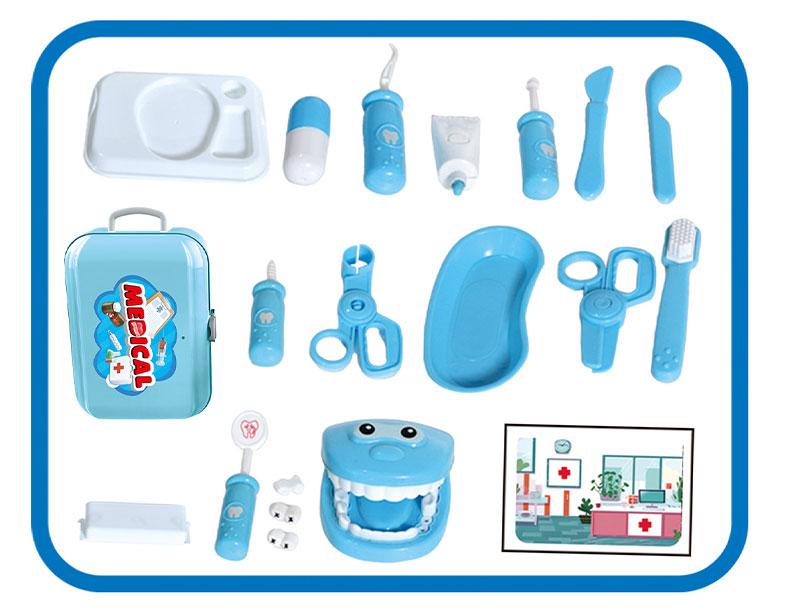 Super Smile Dentist Kit with Teeth and Dental Accessories Toy for Kids - Castle Doctor Kit for Boys and Girls Birthday Gift