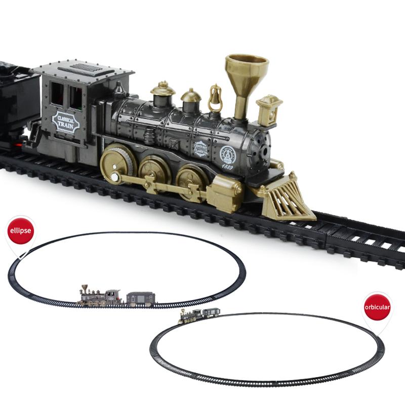 16PCS Classic Track Train Set - Electric Train Toy For Kids, Toddler Train Set For Boys, Toy Train With Locomotive Engine, Carriages And Tracks, Train Birthday Gift For Boys And Girls Aged 3 4 5 6 7 8+