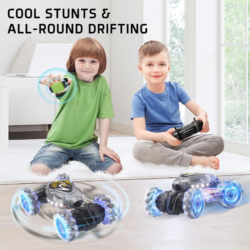 Remote Control Car, 2.4Ghz 4WD Gravity Gesture Sensing RC Cars, Monster RC Stunt Twist Car Kids Toys for 5-7 yr Boys & Girls, RC Drift Car with Light Music Gift for Boy Toys Age 8-13 yr