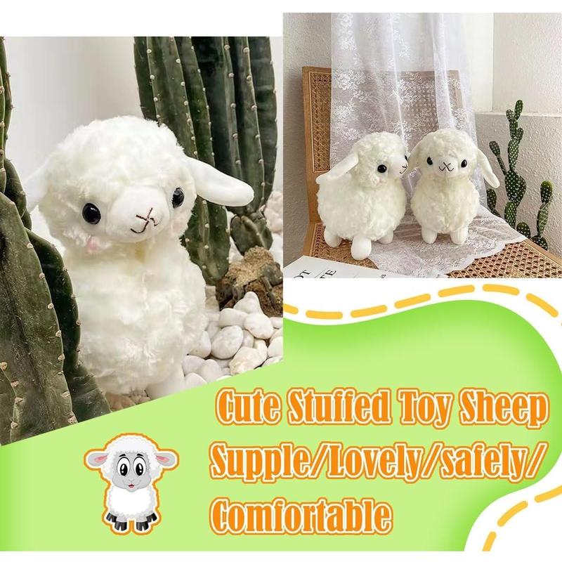 Cute Animal Plush Toy, Cuddly Stuffed Toy for Play and Comfort, Perfect Soft and Huggable Plush Gift Toys for Kids 3+ (Sheep)