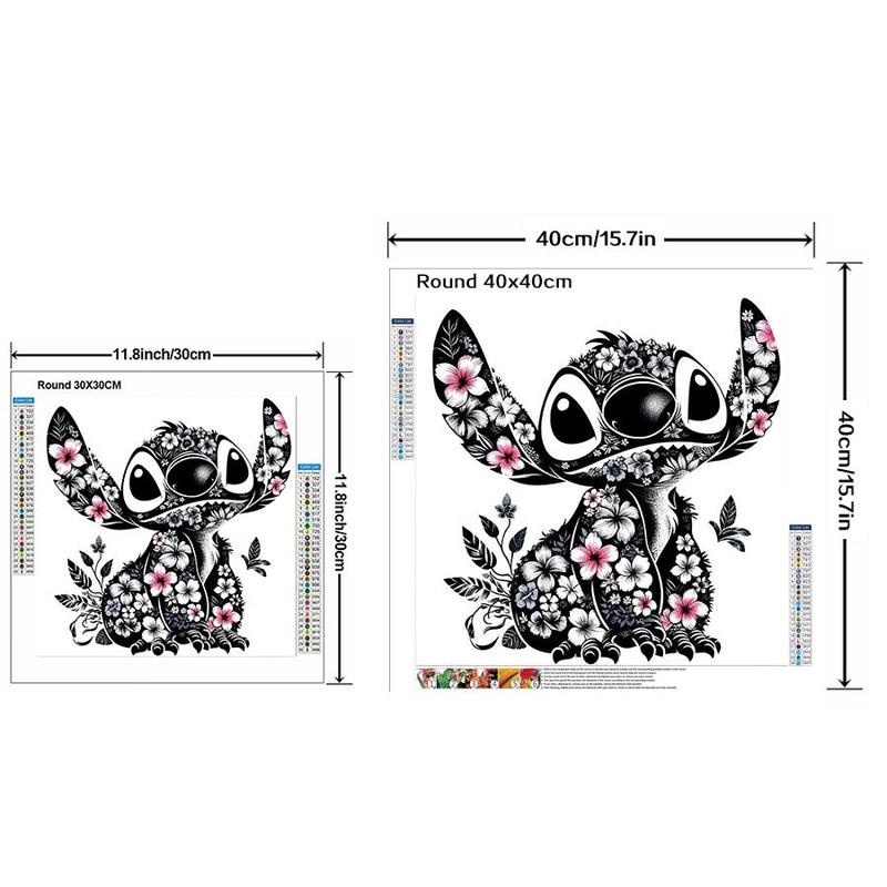 Disney Cartoon Stitch Pattern DIY Diamond Arts Colorful Painting Kit without Frame, DIY 5D Diamond Arts Colorful Painting Kit, Wall Art Decor for Home