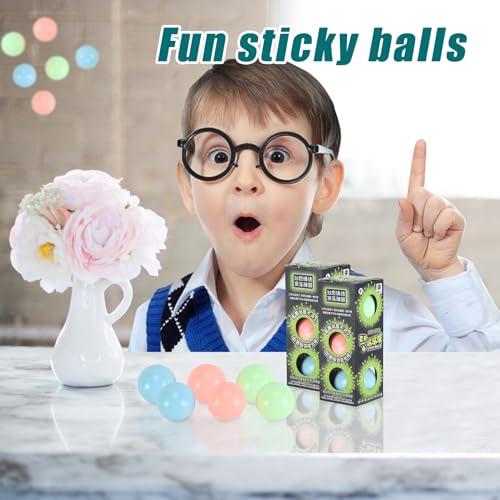 3pack Dream Balls,Glow in The Dark Sticky Balls That Stick to The Ceiling,Stress Balls for Kids and Adults,Elevated Balls,ASMR Cool Stuff for Teens,Ceiling Balls,Lumi Balls,Stocking Stuffers