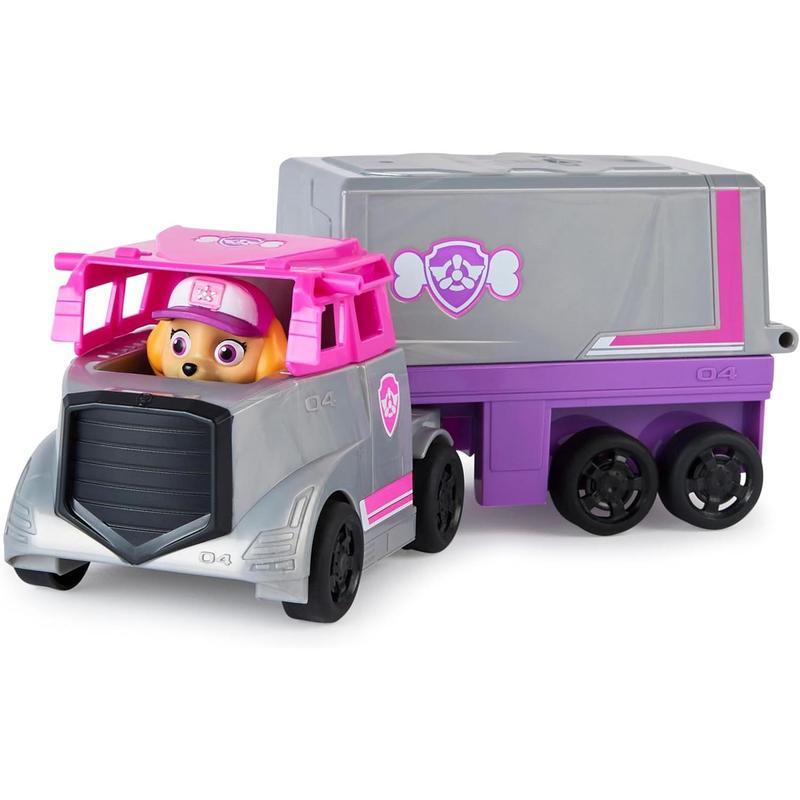 PAW Patrol, Big Truck Pup’s Skye Transforming Toy Trucks with Collectible Action Figure, Kids Toys for Ages 3 and up