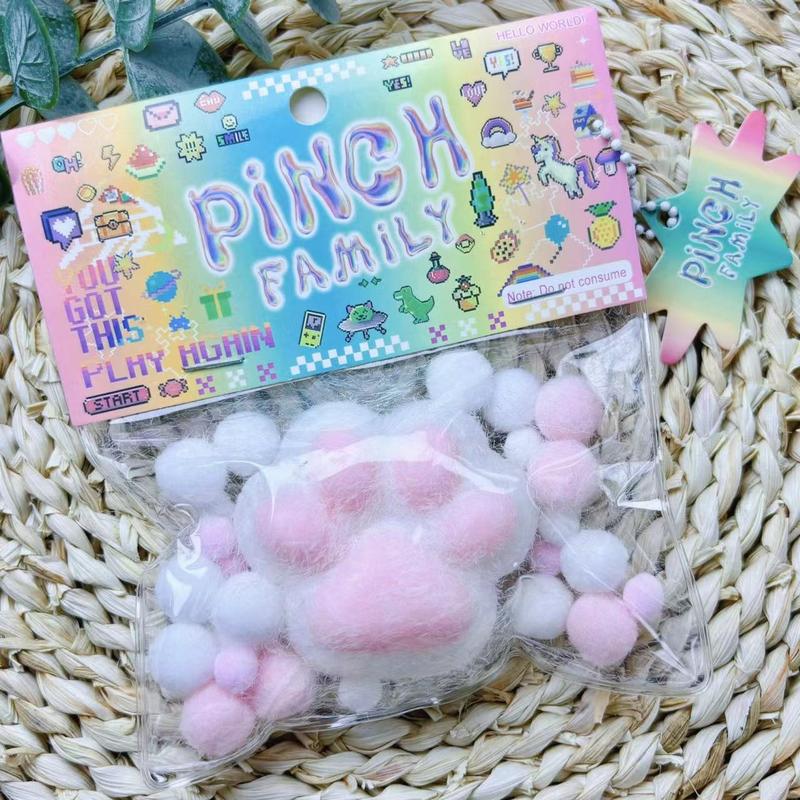 Blind box blind bag super soft plush cat paw blind bag pinch decompression toy decompression artifact decompression toy pinch music