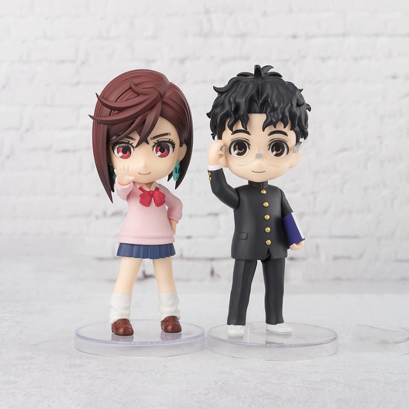 In-Stock BandaiI Figuarts Mini Okarun & Momo Ayase Figures (Dandadan) - 10cm Anime Action Collectible Model Toy Gift