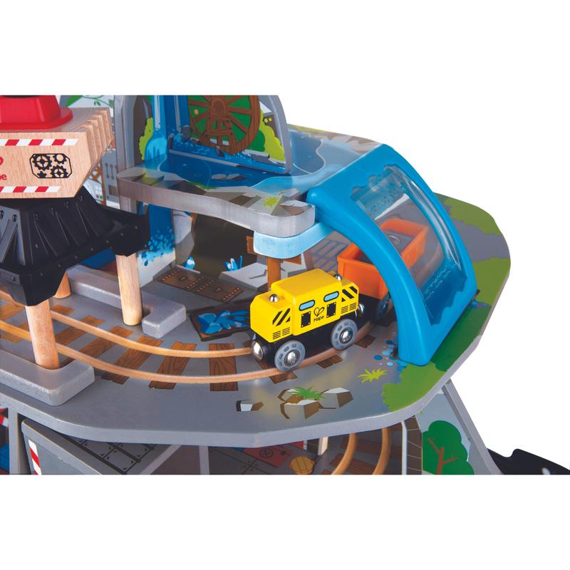 Hape Kids Wooden Railway Mighty Mountain Mine Set