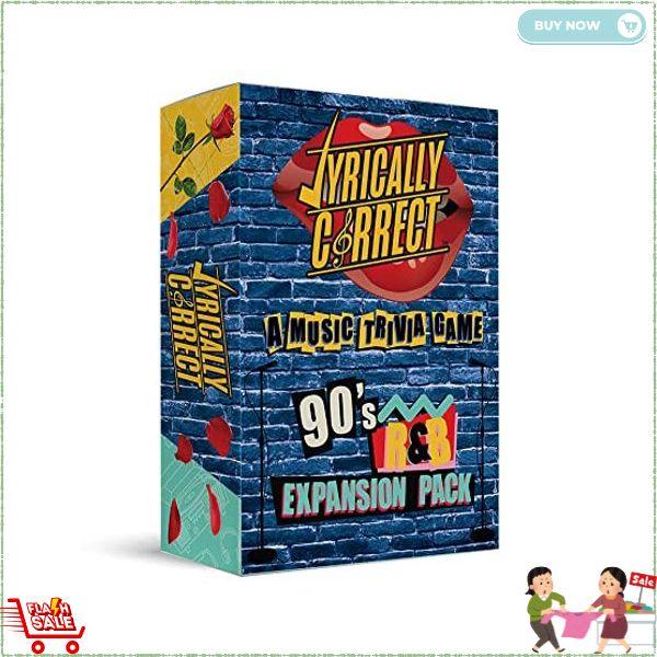 Lyrically Correct Music Trivia Card Game | Multi-Generational Family Gatherings, Adult Game Night and Fun Trivia (90's Expansion Pack)