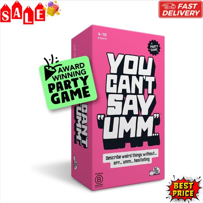 Big Potato You Can't Say UMM… : A Party Game for Family and Adults, Fast-Paced Family Word Game, Must Have for Game Night