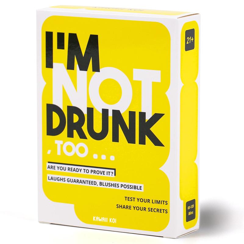 I'm Not Drunk Letter Pattern Party Drinking Card, 55pcs box Funny Drinking Card Game, Hilarious Unforgettable Drinking Game Card, Party Activities Supplies