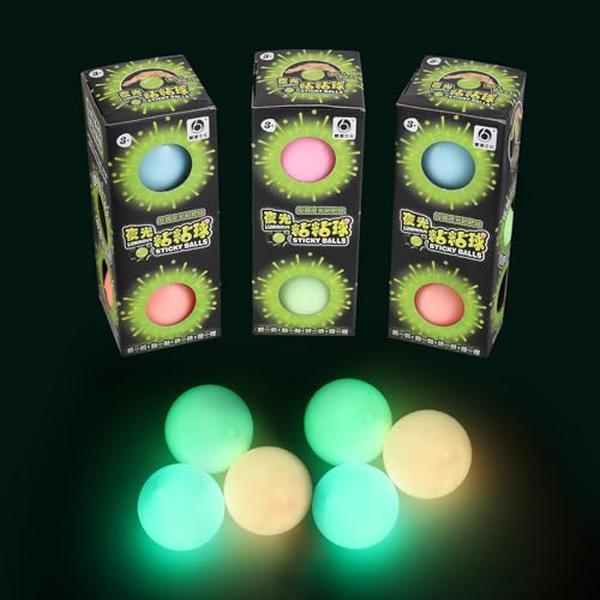 3pack Dream Balls,Glow in The Dark Sticky Balls That Stick to The Ceiling,Stress Balls for Kids and Adults,Elevated Balls,ASMR Cool Stuff for Teens,Ceiling Balls,Lumi Balls,Stocking Stuffers