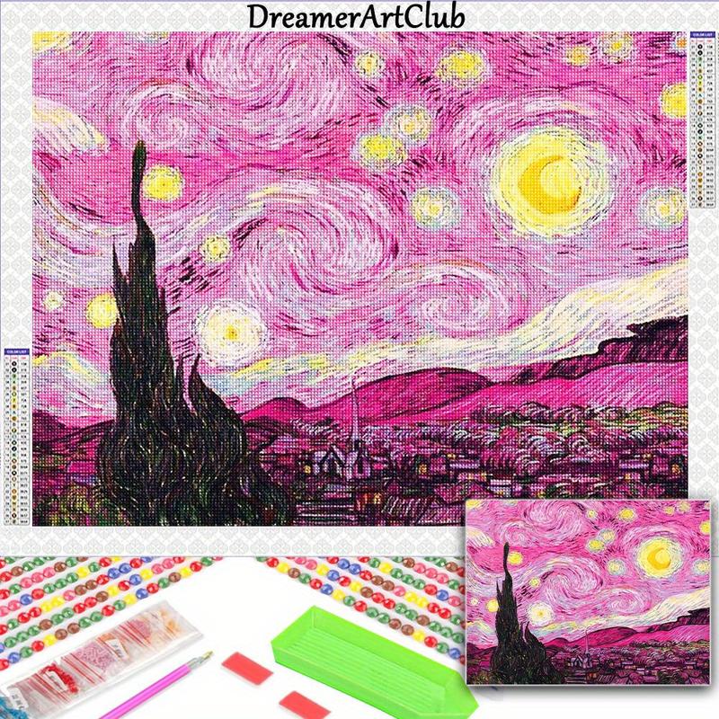 Diamond Painting Kit Van Gogh Style New Collection 2024 Diamond Mosaic 5D DIY Cross Stitch Kits Diamond Art Home Decoration