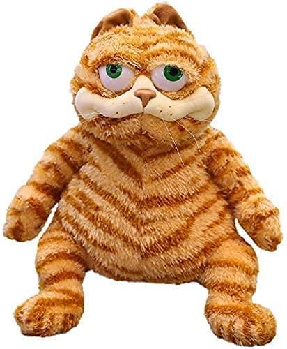 30cm Cat Plush Toys,Fat Orange Plush Cat Stuffed Animals Toy,Lifelike Cartoon Yellow Cat Plush Children Christmas Birthday Gift,Stupid Cat