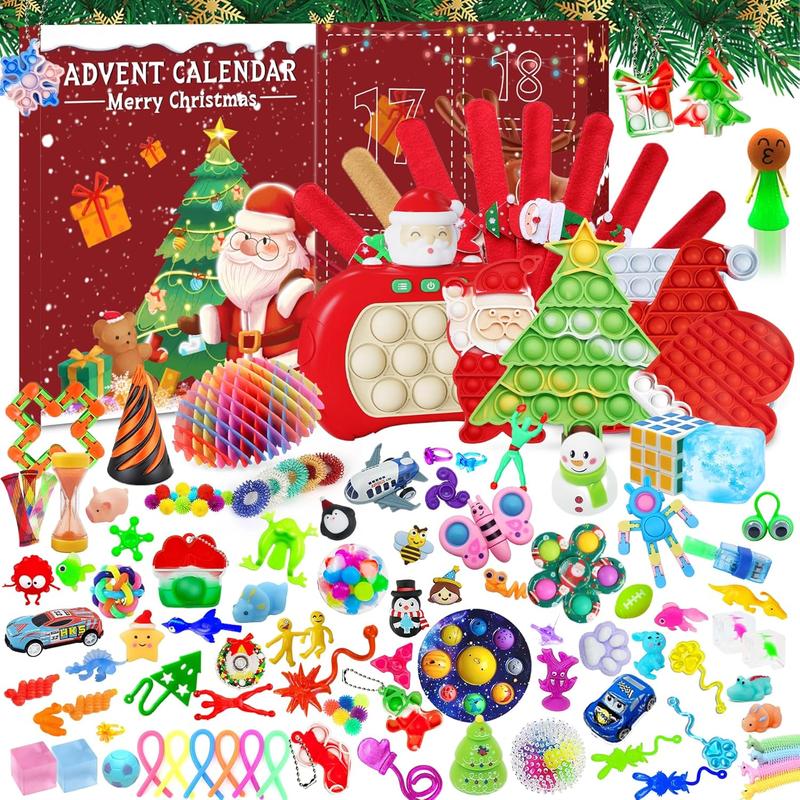 Christmas gift Fidget Advent Calendar 2024 for Kids - Sensory Toys, Stress Relief, and Surprise Gifts (40-60pcs)