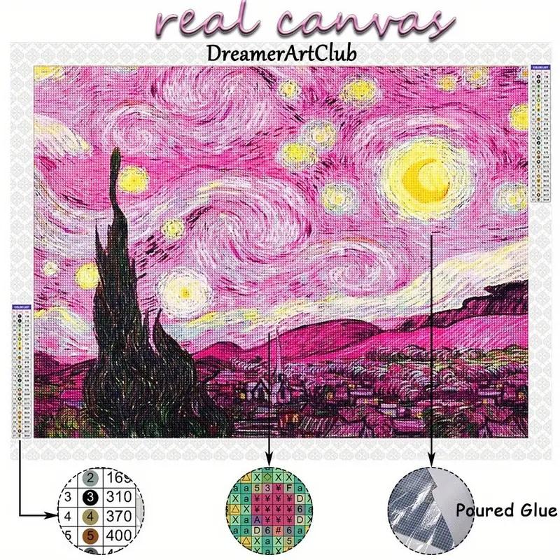 Diamond Painting Kit Van Gogh Style New Collection 2024 Diamond Mosaic 5D DIY Cross Stitch Kits Diamond Art Home Decoration