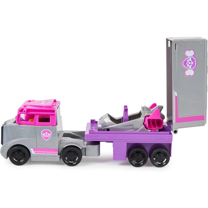 PAW Patrol, Big Truck Pup’s Skye Transforming Toy Trucks with Collectible Action Figure, Kids Toys for Ages 3 and up