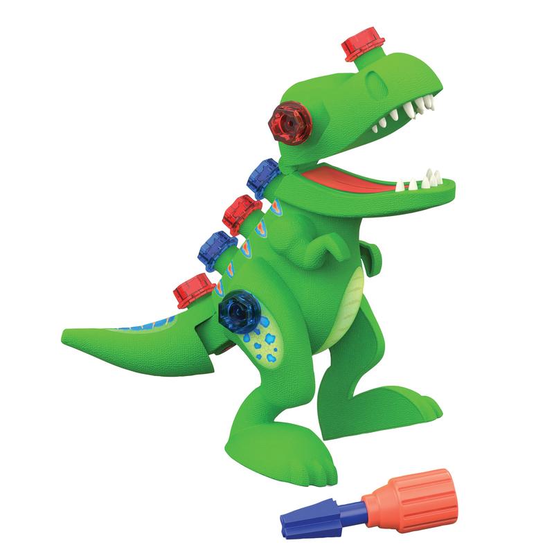 Educational Insights Design & Drill T-Rex Take Apart Dinosaur Toy, 13-Pieces, Preschool STEM Toy, Gift for Kids Ages 3+