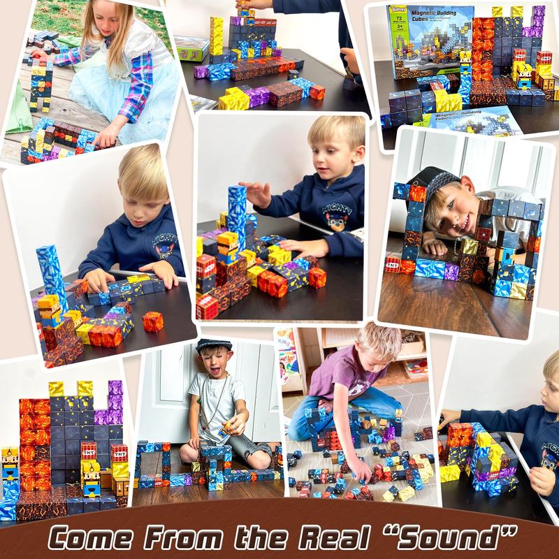 Magnetic Block Building Blocks Magnetic Attraction Children's Puzzle DIY Diversified and Personalized Assembly Toy Set