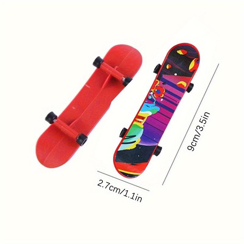 6 Pcs Mini Finger Skateboards,Fun Desktop Decompression Toys for Kids - Perfect for Parties, Halloween, Christmas, Or As Reward Gifts - Ages 6-8