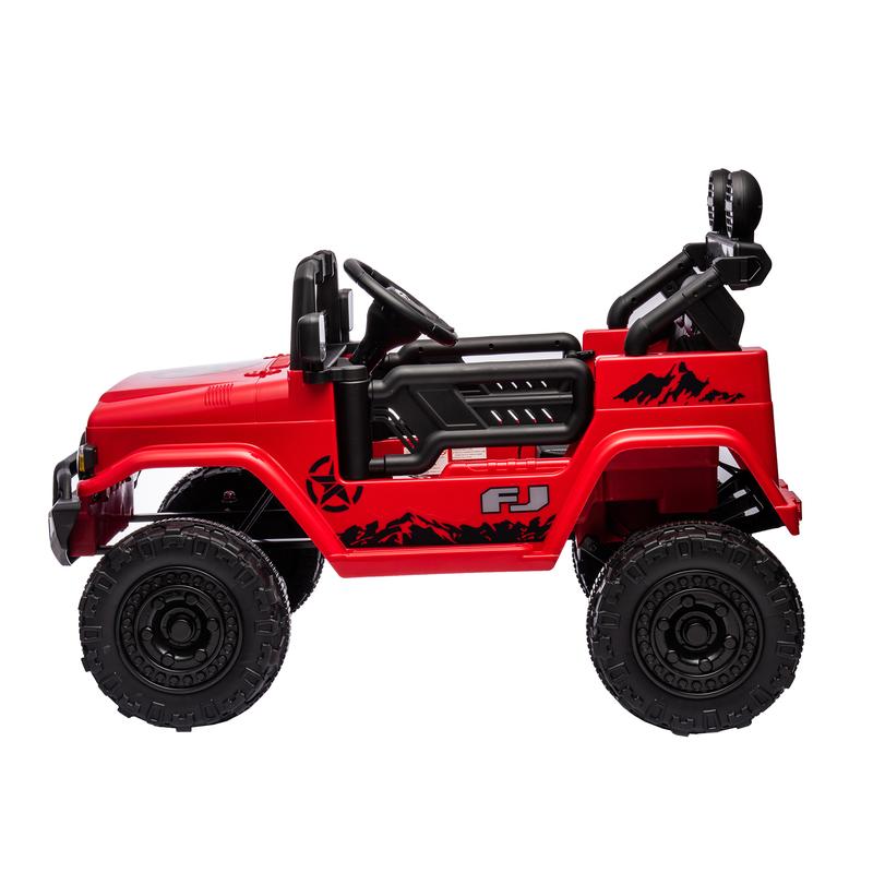 Licensed TOYOTA FJ Cruiser,12V Kids ride on car 2.4G W Parents Remote Control,electric car for kids,Three speed adjustable,Power display, USB,MP3 ,Bluetooth,LED light,Three-point safety belt