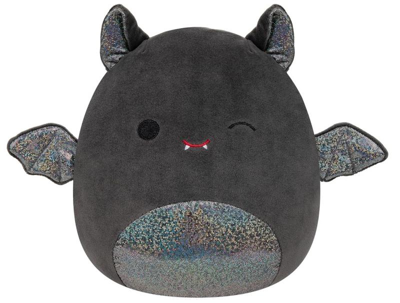 Squishmallows Original 8-Inch Emily Bat with Sparkly Ears and Belly - Medium-Sized Ultrasoft Official Jazwares Plush