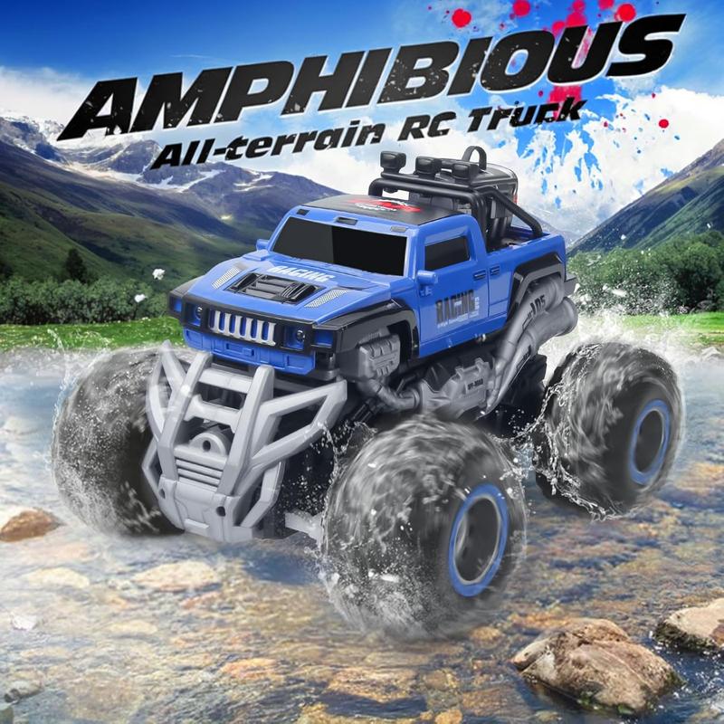 Remote Control Monster Truck 2.4GHz Remote Control Car, RC Monster Truck 2 Battery 80 Mins+,1:16 Scale Indoor Outdoor All Terrain Spray Remote Monster Trucks for Boys 4-7 8-12 and Girls