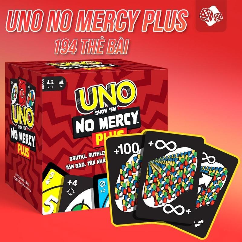 Boardgame card game UNO NOMERCY the game upgrades the harsh rules Show 'em No Mercy