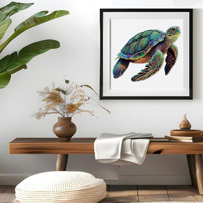 Wooden Puzzles for Adults, Sea Turtles Wood Puzzles 200 count, Irregular Animal Shaped Unique Wooden Jigsaw Puzzles, Creative Ghristmas Gift for Teenagers and Adults