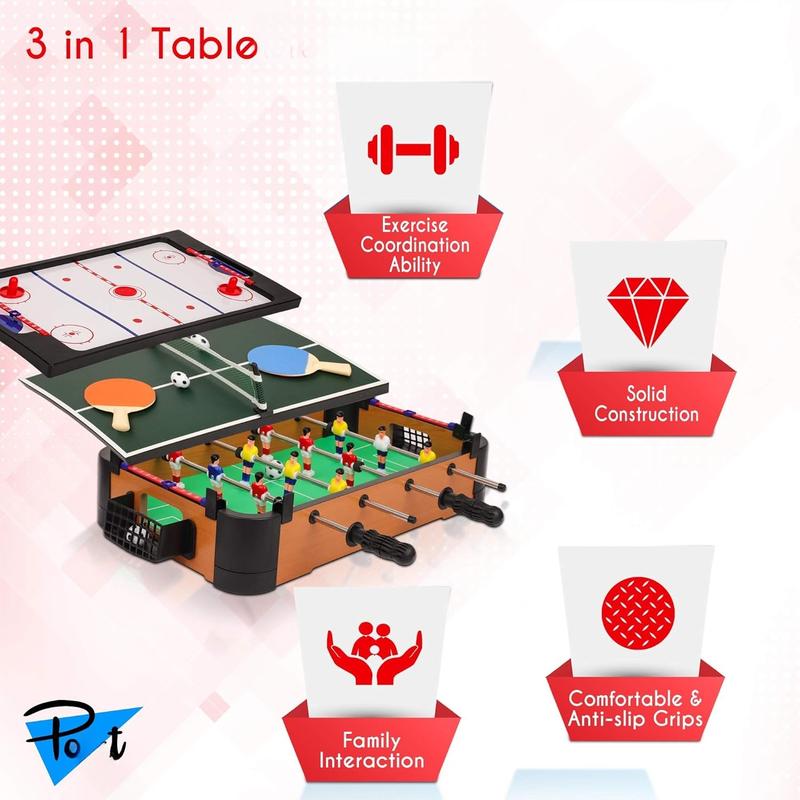 Hockey Table, Mini Table  for Kids, Arcade Game for Boys & Girls, Great Gift fro Children Ages 3+