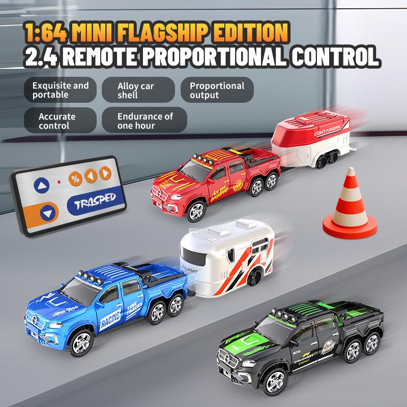 {Car model toys} 1:64 mini remote control car alloy car model with light off-road vehicle simulation model - can turn, move forward and backward car model - children's toys -USB charging- holiday (Christmas, New Year's Day, birthday, etc.) gifts