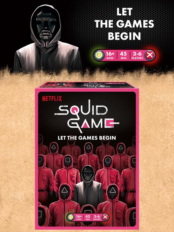 Netflix Squid Game Board Game – Ultimate Strategy Game for Ages 16+ | Fun and Thrilling Experience Based on the Hit Series