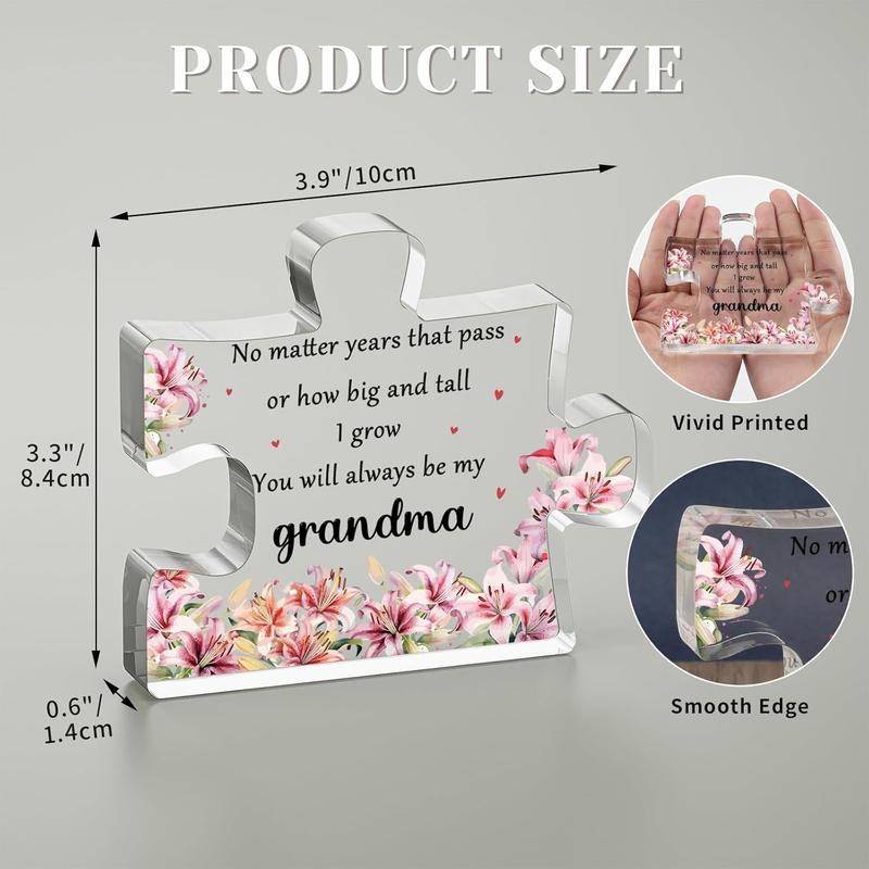 Gift for grandma. Puzzle   Sign Plaque gifts for your grandma.  grandma gifts puzzle  plaque.Mother's Day gifts for grandma. Grandma's Birthday gifts