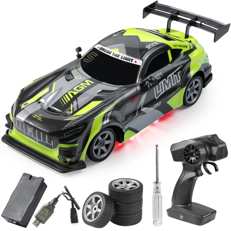 1:16 Drift RC Car - 4WD Remote Control Car with Cool LED Lights and High-Performance Drift Tires