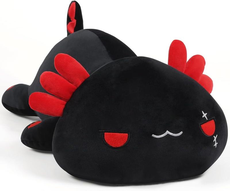 Black Axolotl Plush Pillow Cute and Soft Axolotl Stuffed   Plushie  Great Gift for  and Adult, 19.7