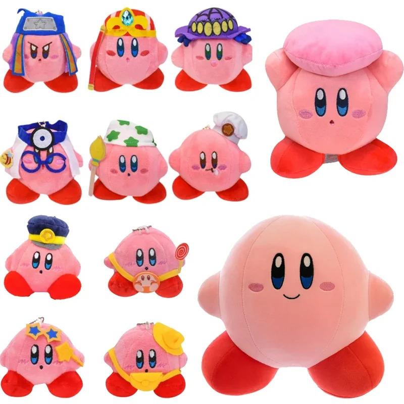 16pcs Kirbyed Plush Toy Anime Star Soft Stuffed Animal Doll Fluffy Pink Plush Doll Pillow Room Decoration Toys For kids Gift