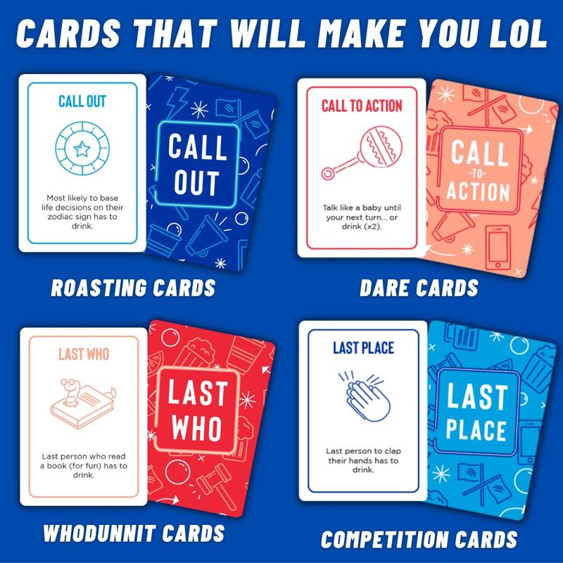 Last Call Drinking Game for Adults - Game Cards for Parties and Group Game Nights