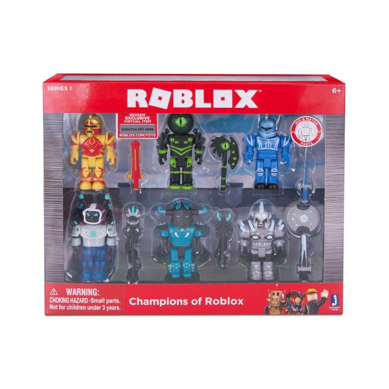 Christmas and New Year gifts for children: Robox virtual figurines, 6 boxed figurines, models game figurines, crown ornaments, colorful boxes, bagged virtual world building blocks, figurines with accessories, world military models