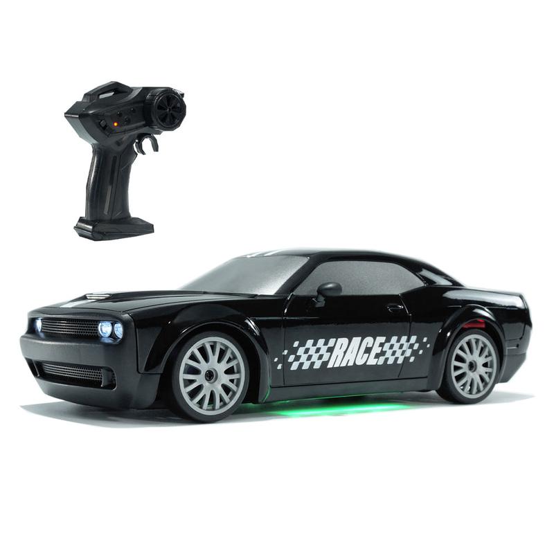 Christmas Gifts 1 20 Dodge Challenger RC Drift Car 2.4G Full Scale Stunt Car 4WD Electric RC Racing Car With Lights r34diecast rc model rc drift hellcat megalodon carro  de 100  hp spiderman