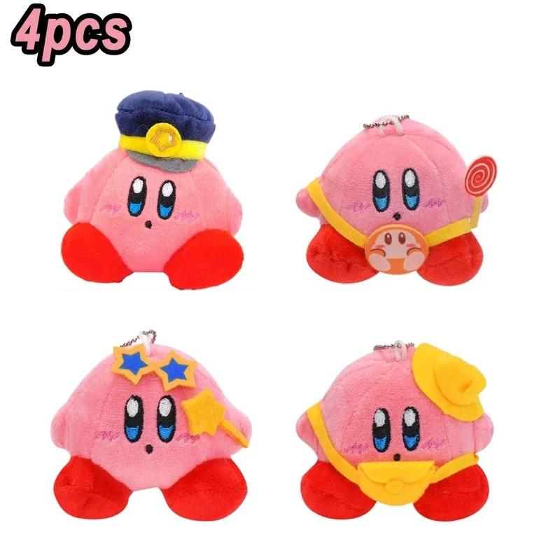 16pcs Kirbyed Plush Toy Anime Star Soft Stuffed Animal Doll Fluffy Pink Plush Doll Pillow Room Decoration Toys For kids Gift